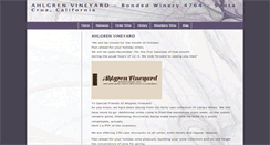 Desktop Screenshot of ahlgrenvineyard.com